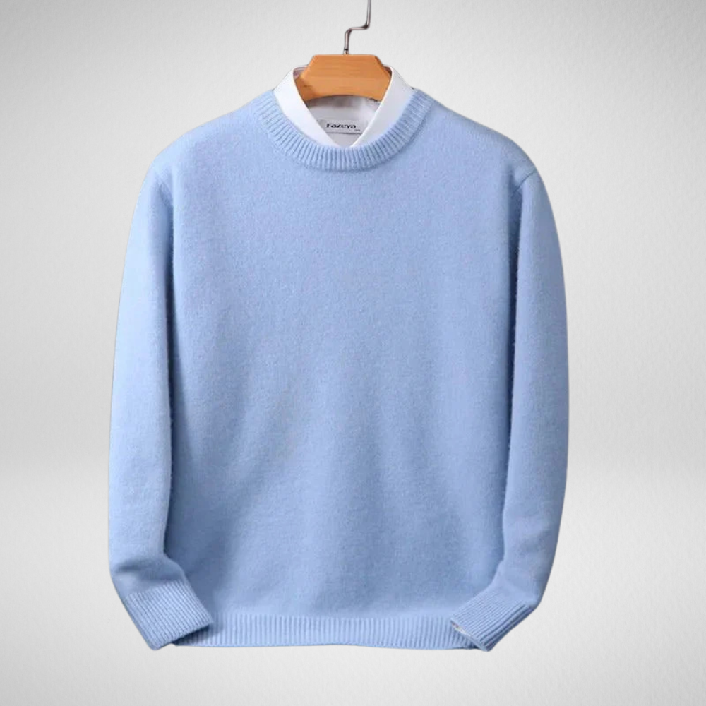 RYAN | WARME MOHAIR TRUI - BLAUW